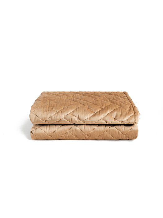 Покрывало Mono Adria Sand 135x230 бежевого цвета 