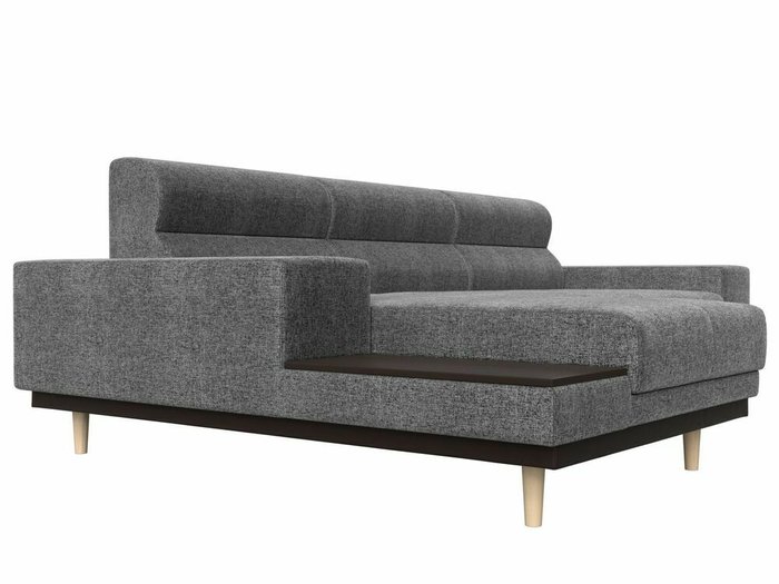 Угловой диван-кровать Леонардо серого цвета левый угол - лучшие Угловые диваны в INMYROOM