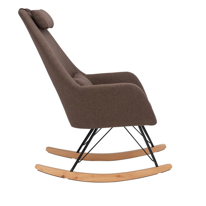  Кресло-качалка Moris кофейного цвета - лучшие Интерьерные кресла в INMYROOM