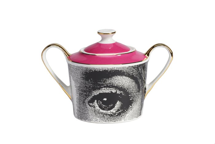 Чайный сервиз Faces Piero Fornasetti Pink - лучшие Для чая и кофе в INMYROOM