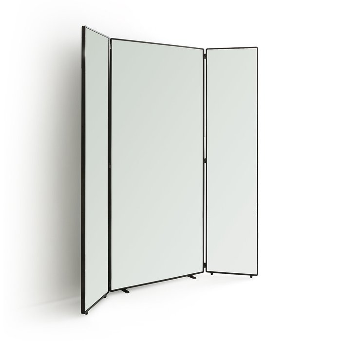 Зеркало напольное трехстворчатое Barbier серого цвета - купить Напольные зеркала по цене 67798.0