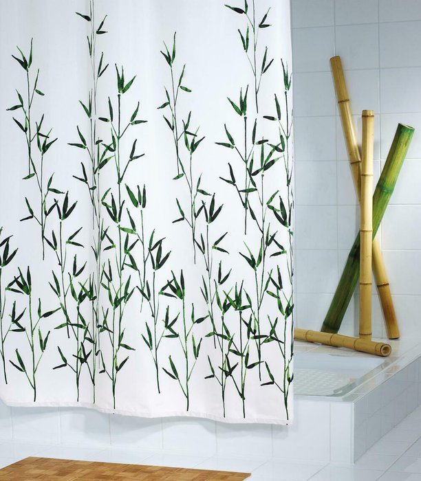 Штора для ванных комнат Bambus зелёный - купить Шторки для душа по цене 4714.0