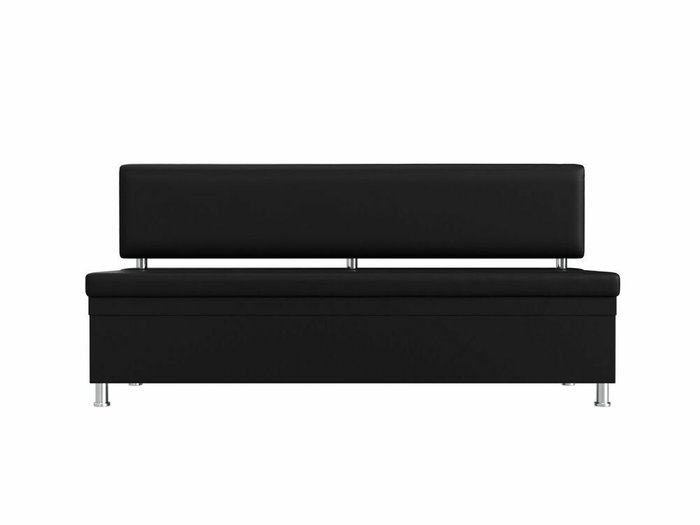 Прямой диван Стайл черного цвета (экокожа) - купить Прямые диваны по цене 24999.0