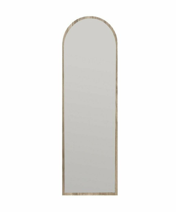 Настенное зеркало Decor 50х160 в раме цвета орех