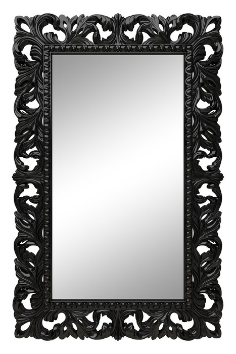 Настенное зеркало Анника Черный глянец