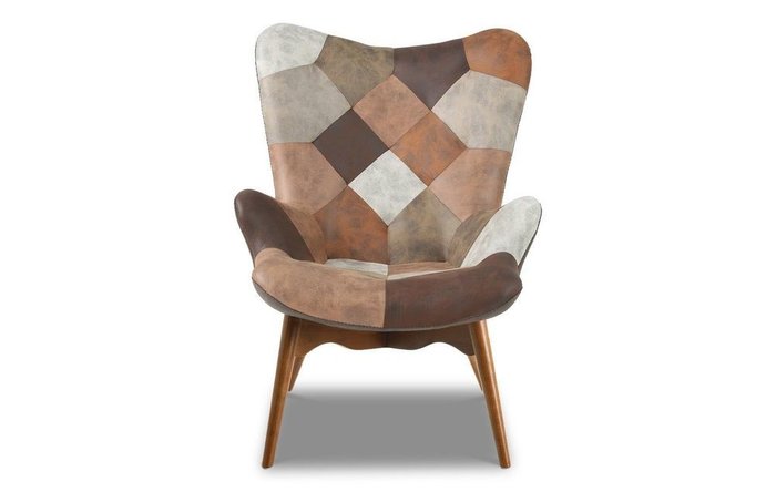 Кресло Contour коричнево-бежевого цвета - лучшие Интерьерные кресла в INMYROOM
