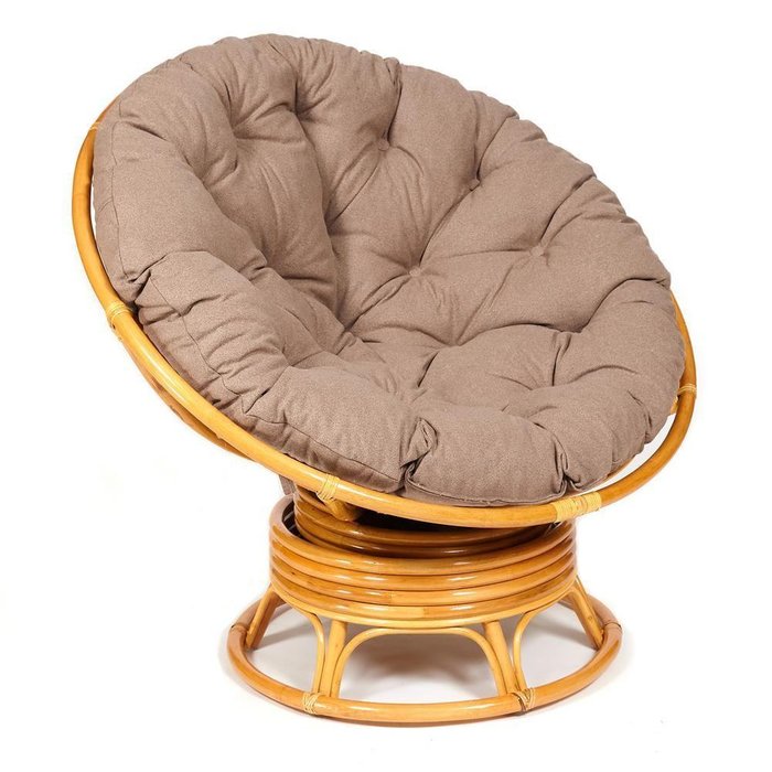 Кресло-качалка Papasan Honey светло-коричневого цвета Кресло-качалка Papasan Honey светло-коричневого цвета