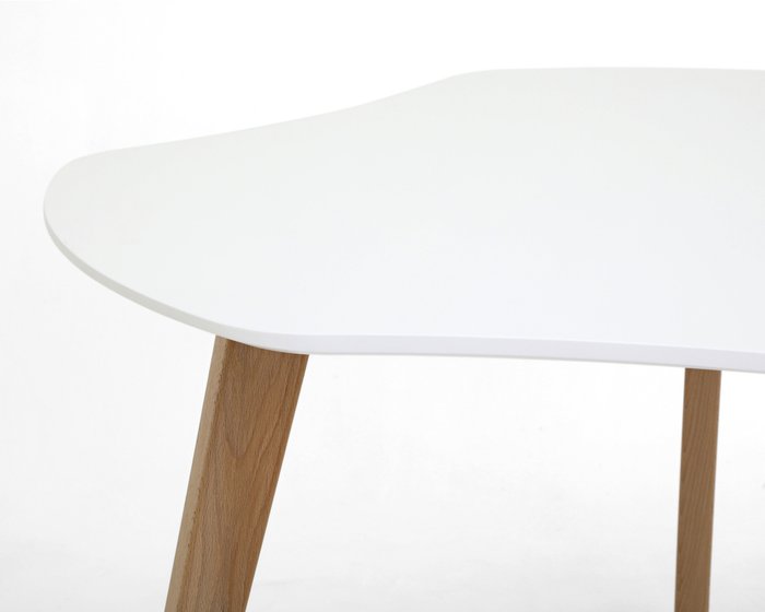 Обеденный стол Дакар-К бело-коричневого цвета - лучшие Обеденные столы в INMYROOM