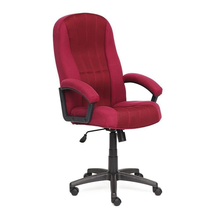 Кресло офисное бордового цвета