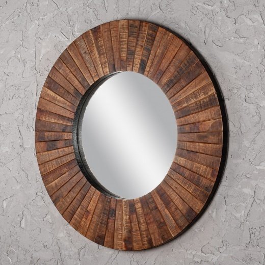 Зеркало настенное в круглой раме - купить Настенные зеркала по цене 20800.0