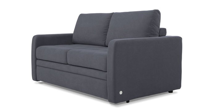 Прямой диван-кровать Бруно черного цвета  - купить Прямые диваны по цене 83334.0