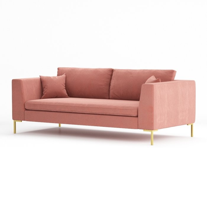 Диван Kona розового цвета - купить Прямые диваны по цене 95000.0