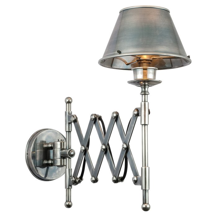 Настенная лампа серебряного цвета  - купить Бра и настенные светильники по цене 31680.0