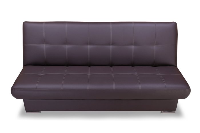 Прямой диван-кровать Модесто Комфорт коричневого цвета - лучшие Прямые диваны в INMYROOM