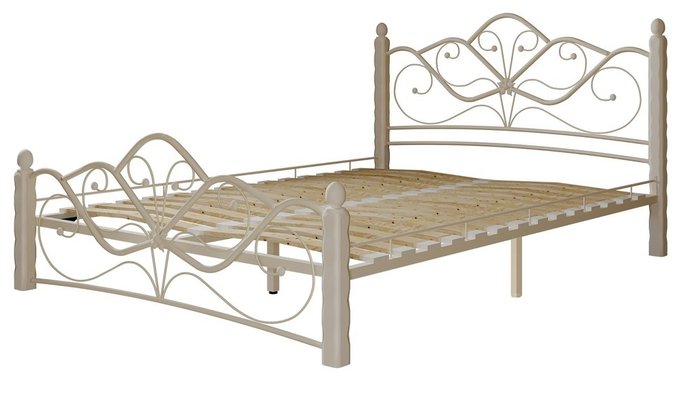 Кровать Венера 140х200 белого цвета - купить Кровати для спальни по цене 30105.0