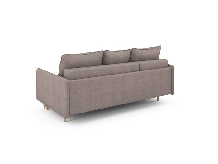 Угловой раскладной диван Ron левый бледно-розового цвета - лучшие Угловые диваны в INMYROOM