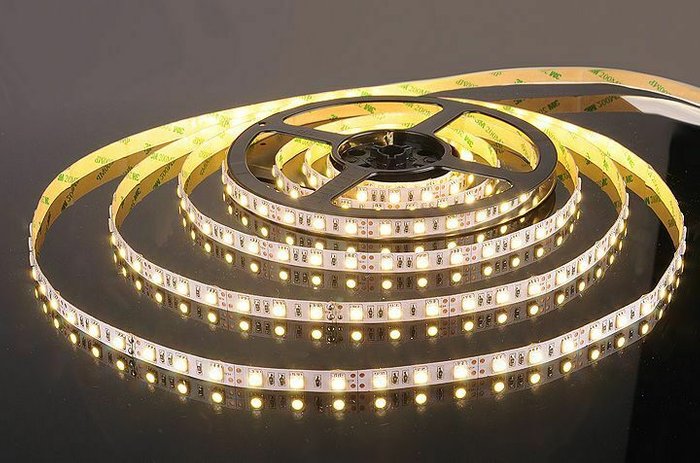 Светодиодная лента 12В 14.4Вт/м 60 Led/м 3300К IP20 - купить Светодиодная лента по цене 2705.0