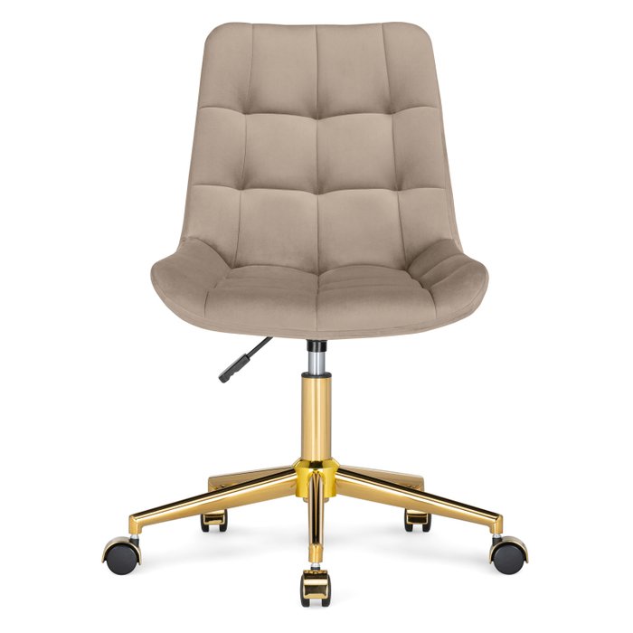 Офисный стул Честер бежево-золотого цвета - купить Офисные стулья (не использовать) по цене 8290.0