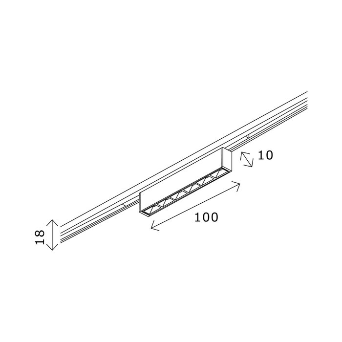 Магнитный трековый светильник Черный LED 1*5W 4000K 220Lm Ra>90 IP20 L100xW10xH18 24V SUPER5 - лучшие Трековые светильники в INMYROOM Магнитный трековый светильник Черный LED 1*5W 4000K 220Lm Ra>90 IP20 L100xW10xH18 24V SUPER5 - лучшие Трековые светильники в INMYROOM