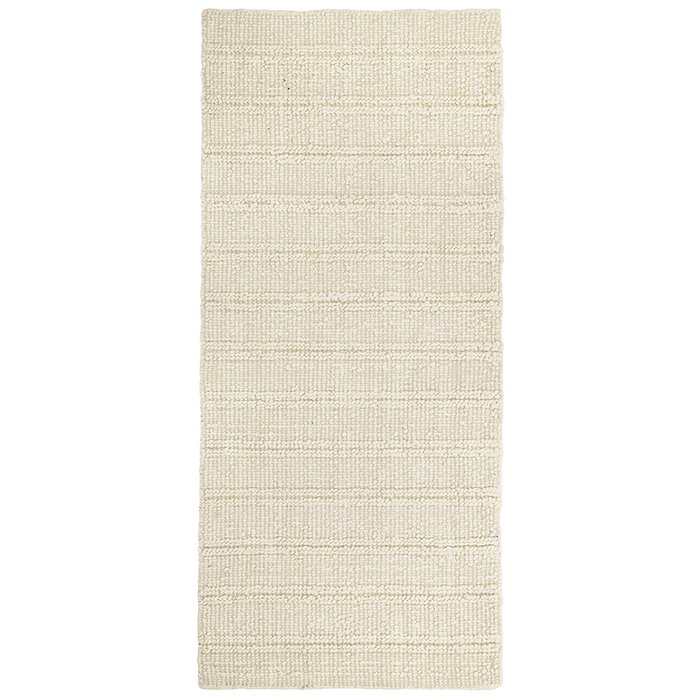 Ковер из шерсти Panaji из коллекции Ethnic 70x160 бежевого цвета