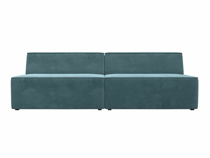 Прямой модульный диван Монс бирюзового цвета - купить Прямые диваны по цене 45999.0