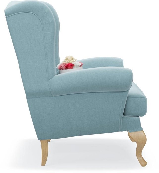 Кресло Charmaine голубого цвета - лучшие Интерьерные кресла в INMYROOM