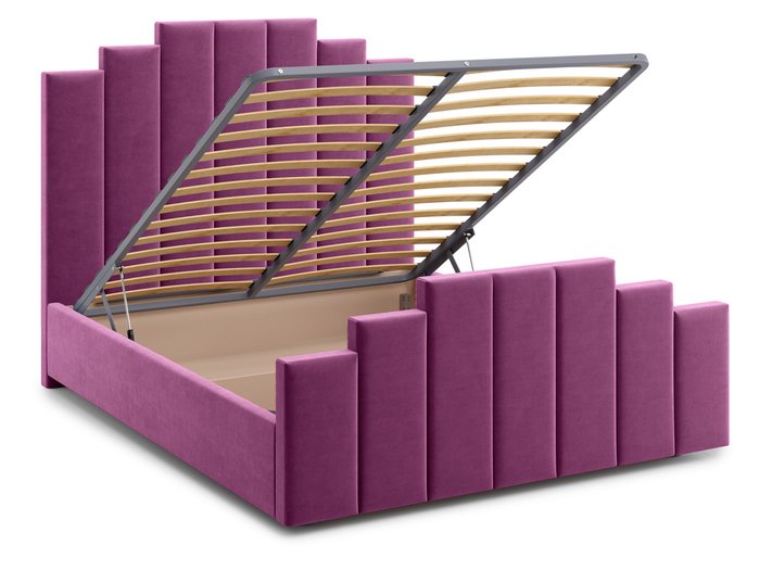Кровать Velino 160х200 пурпурного цвета с подъемным механизмом - лучшие Кровати для спальни в INMYROOM