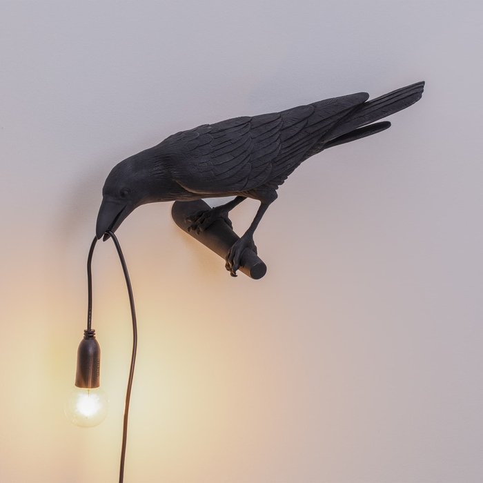 Настенный светильник Bird Black Looking - купить Бра и настенные светильники по цене 16660.0