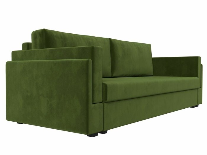 Диван-кровать Лига 007 зеленого цвета - лучшие Прямые диваны в INMYROOM