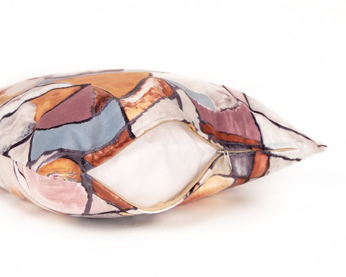 Декоративная подушка Fleur dimrose с абстрактным рисунком - купить Декоративные подушки по цене 649.0
