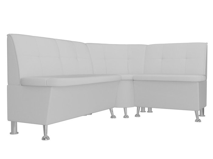 Угловой диван Феникс белого цвета (экокожа) правый угол - лучшие Угловые диваны в INMYROOM