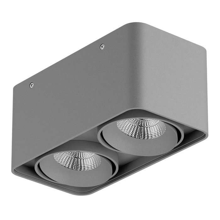 Светодиодный накладной светильник Monocco К 4000 серого цвета