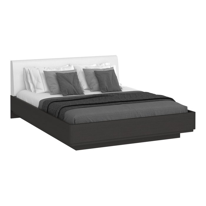 Кровать Элеонора 140х200 с изголовьем белого цвета и подъемным механизмом - лучшие Кровати для спальни в INMYROOM