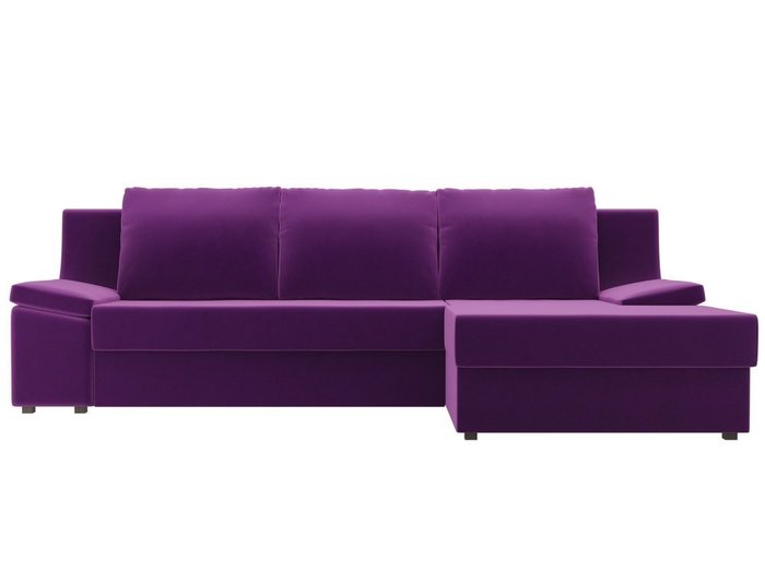 Угловой диван-кровать Челси фиолетового цвета - купить Угловые диваны по цене 49990.0