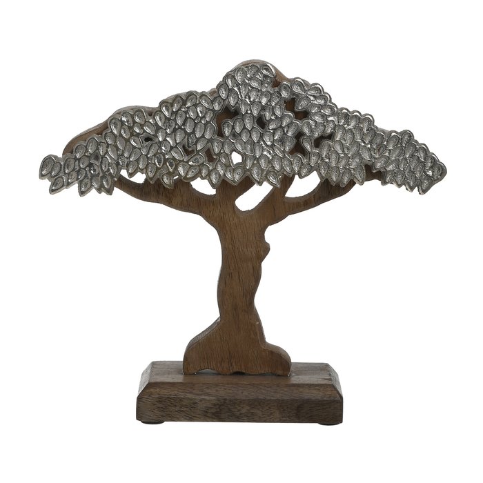 Декор настольный Tree из алюминия и массива - купить Фигуры и статуэтки по цене 4180.0