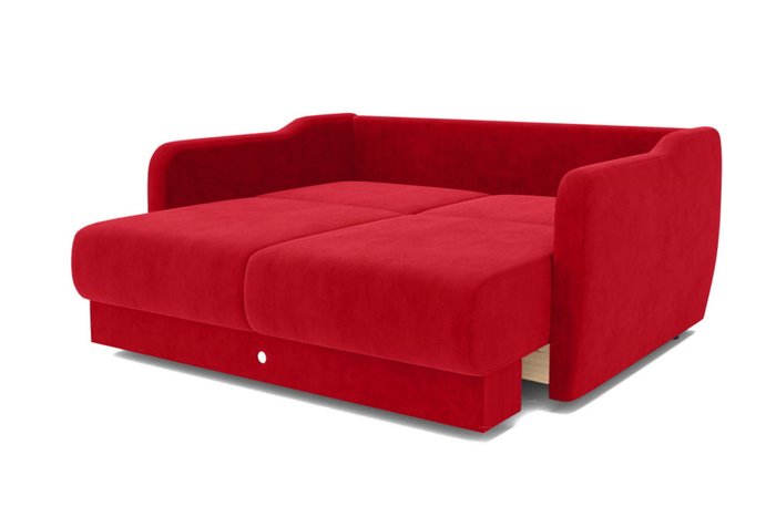 Прямой диван-кровать красного цвета  - купить Прямые диваны по цене 149000.0