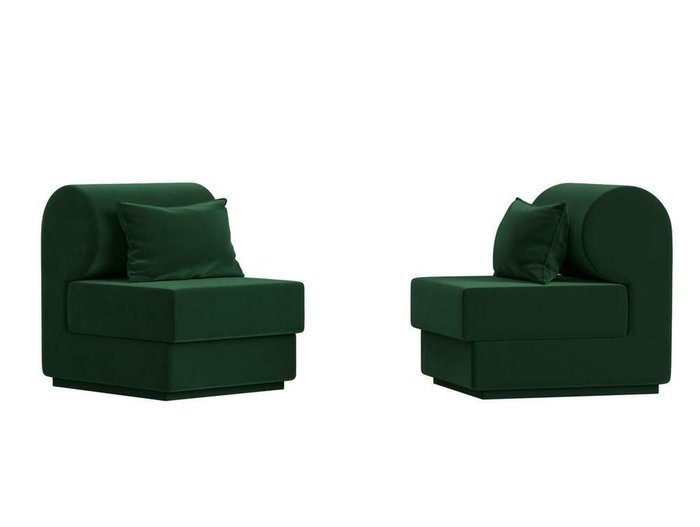 Набор из двух кресел Кипр зеленого цвета - купить Комплекты мягкой мебели по цене 51998.0