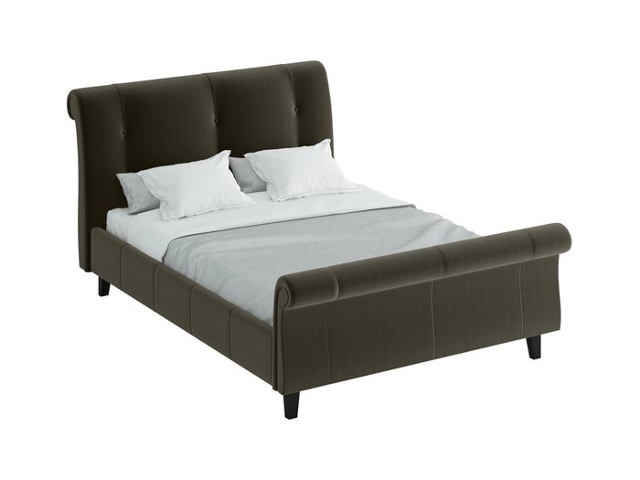 Кровать Lounge темно-серого цвета 160х200