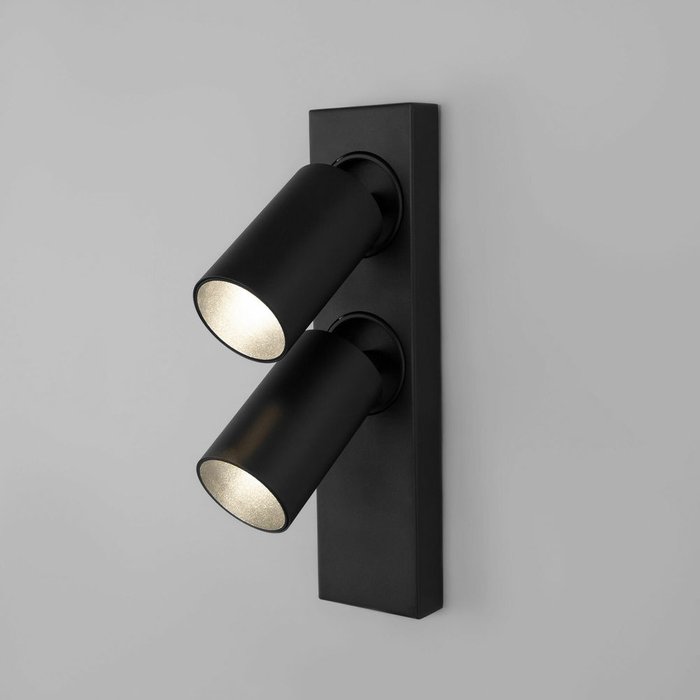 Светодиодный светильник 20139/2 LED черный Flank - купить Накладные споты по цене 7990.0