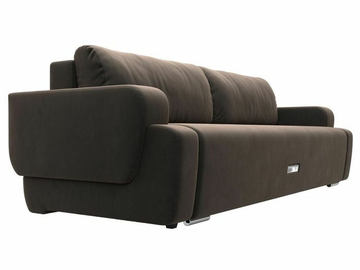 Прямой диван-кровать Ника коричневого цвета - лучшие Прямые диваны в INMYROOM