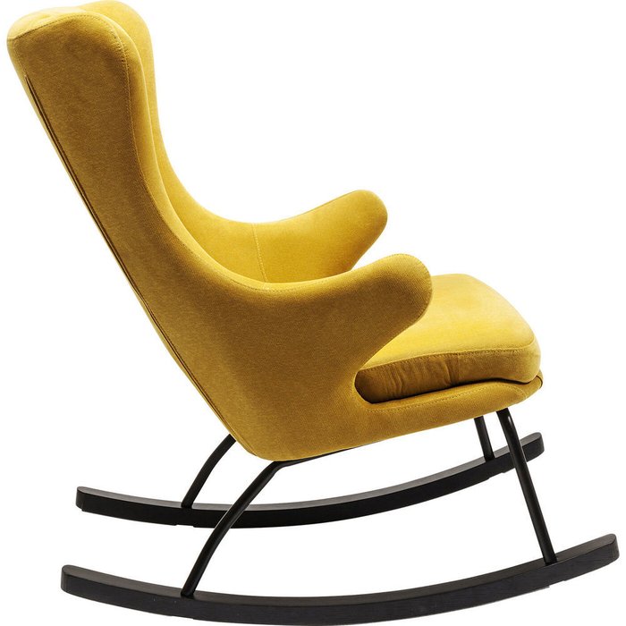 Кресло-качалка Fjord желтого цвета - купить Интерьерные кресла по цене 87180.0