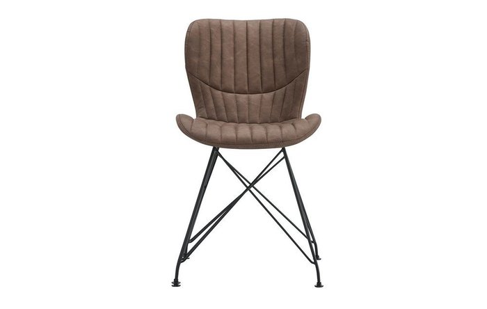 Мягкий стул коричневого цвета - купить Обеденные стулья по цене 9400.0