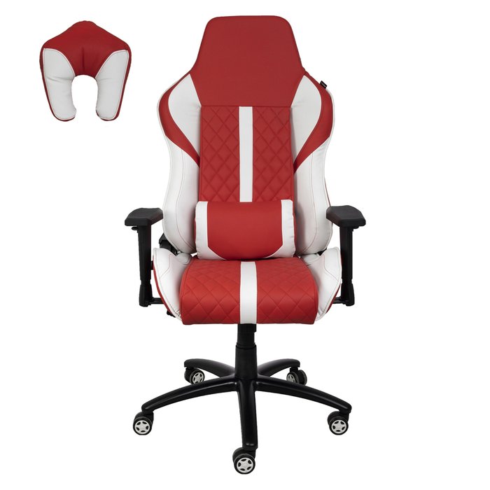 Кресло поворотное Sprinter красно-белого цвета - лучшие Офисные кресла в INMYROOM