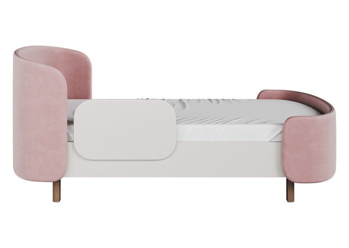 Кровать подростковая Kidi Soft 80х180 бело-розового цвета - купить Одноярусные кроватки по цене 49900.0
