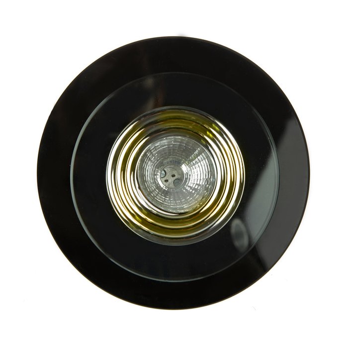 Встраиваемый светильник Sothis из прозрачного и черного стекла
