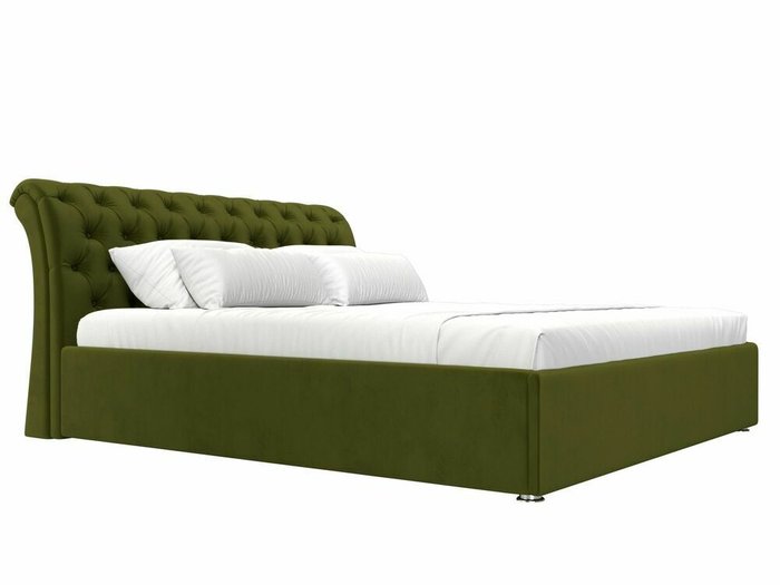 Кровать Сицилия 200х200 зеленого цвета с подъемным механизмом - лучшие Кровати для спальни в INMYROOM