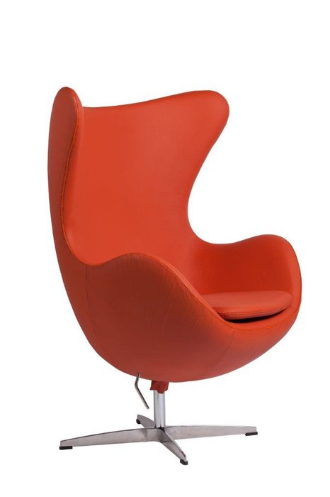 Кресло Egg Chair Terracotta Premium Leather  - купить Интерьерные кресла по цене 216500.0