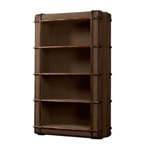 Шкаф с полками коричневого цвета