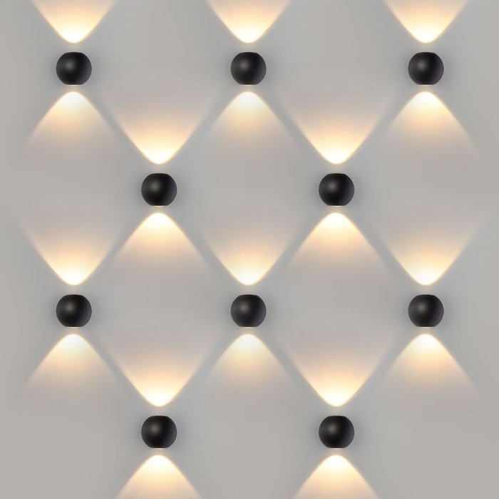 Настенный светодиодный светильник Diver черного цвета - лучшие Настенные уличные светильники в INMYROOM