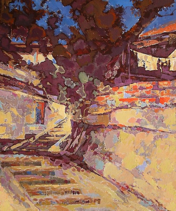 Картина "Ялтинская улочка"